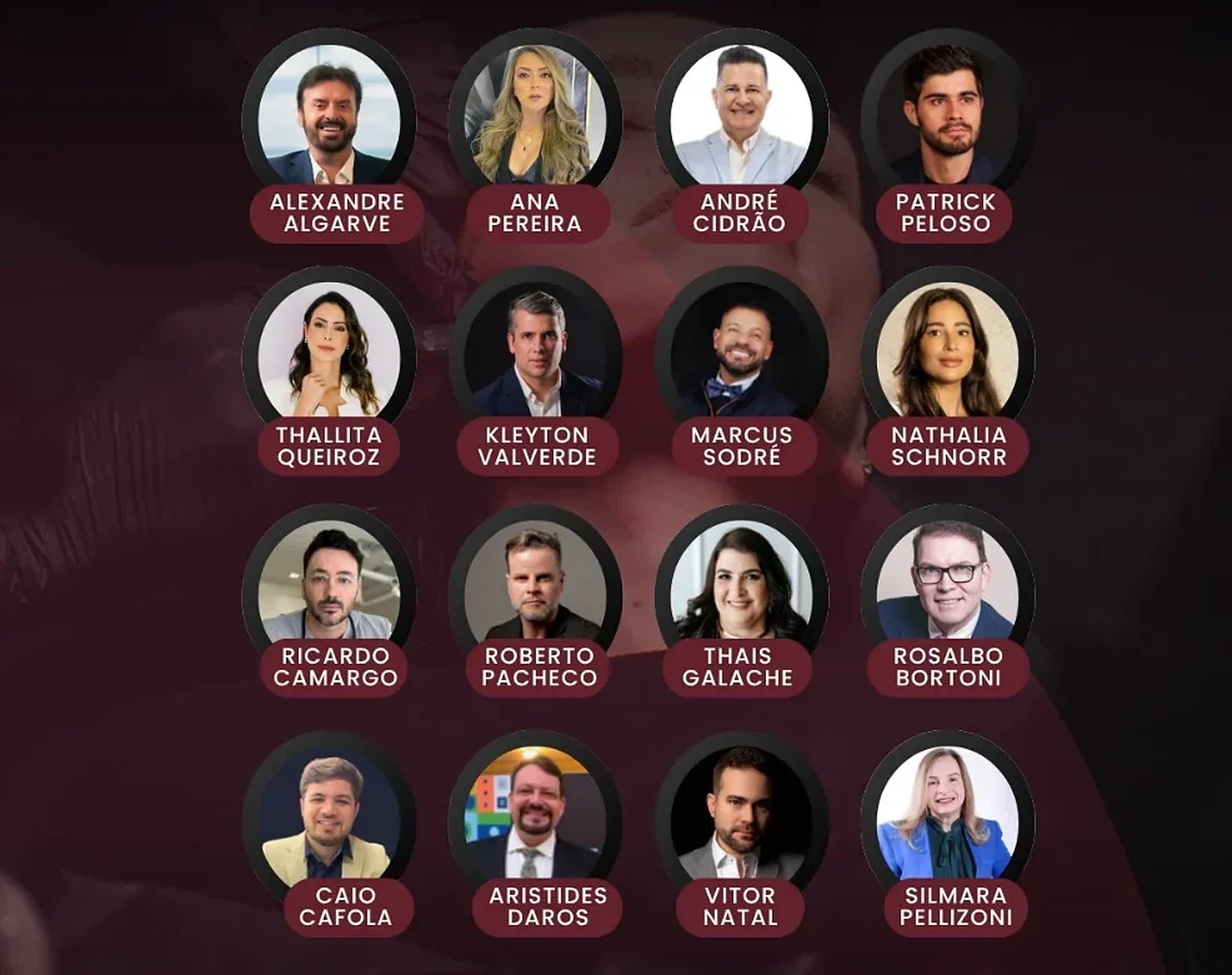 Professores confirmados do Palco Cirurgias Estéticas da Face — Full Beauty 2026