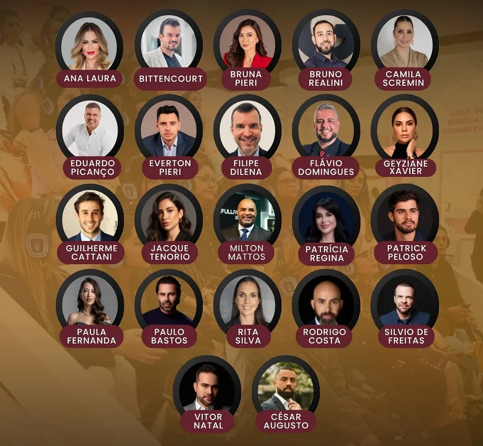 Professores confirmados do Palco Negócios — Full Beauty 2026